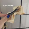 Pinza para el cabello dulce original para adultos con estilo girly, Pinza superior de lazo amarillo tierno, Pinza para coleta, Pinza de resorte, Pinza de bola para el cabello