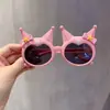 Óculos de criança meninas super fofos kulomi fofo óculos de sol protetor solar bebê desenho animado óculos de sol com proteção UV