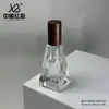 Fornecido diretamente pelo fabricante, frasco cônico transparente de vidro para perfume 25ml, frasco vazio, dispensador de fragrância de óleo essencial de alta qualidade, em estoque para atacado