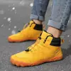 Nuevos zapatos de algodón gruesos de suela gruesa para otoño e invierno, para hombre y mujer, cómodas botas de nieve cálidas para exteriores con forro de felpa y zapatos de algodón casuales engrosados