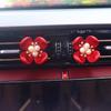 Perfume para coche al por mayor transfronterizo aromaterapia flor de perla creativa decoración de interior de coche adornos para salida de aire del coche mujeres