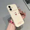 Capa Fofa de Desenho Coração com Bolhas Adequada para Capa de Celular Apple 17Promax, Anti-Queda para Iphone16/15, Meninas 14/13