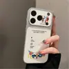 Adequado para Apple 17promax Desenho Animado Bolinhas Xadrez Coelho Gato KT Capa Dura Macia para iPhone Personalizada UV