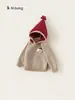 Suéter de Punto para Niños Youbao con Estampado de Estrellas para Niños, Suéter de Punto Elegante con Bloques de Color para Niñas, Suéter Infantil con Gorro Puntiagudo