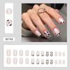 Europeu e americano ins estilo leopardo aurora manicure francesa moda hot girl manicure peça vestível unhas postiças atacado