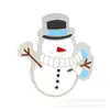 Decoración de Zapato de Madera Navideño Transfronterizo Luz LED de Tres Colores Intermitente Dijes para Zapatos Hebillas para Zapatos Accesorios para Pantuflas de Jardín