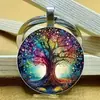 Llavero Colgante Diseño Estilo Retro Árbol de la Vida Comercio Exterior Transfronterizo Anillo de Metal Accesorios para Llavero Coche Bolsa