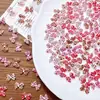 Accesorios para Uñas con Estampado de Leopardo y Moño de Venta Caliente Dulce Fresco Versátil Decoración de Resina con Aretes de Moño 3D para Uñas
