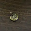 Pingente Acessório de Metal Puro Cobre com Mantra de Seis Palavras para Pendurar Lateralmente Joias DIY 671