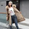 Nueva parka de longitud media para mujer, estilo coreano 2026 talla grande, abrigo de algodón con forro polar, chaqueta de algodón gruesa de invierno