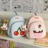 Mochila Anti-Pérdida Nueva Otoño e Invierno 2025 para Niños, Linda Mochila Pequeña para Jardín de Infancia, Niños y Niñas, Pequeña Mochila Escolar de Cereza
