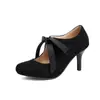 Zapatos de Ballet Altos Estilo Francés con Lazo para Mujer Primavera 2026, Puntera Redonda Zapatos Individuales Rojos, Zapatos Mary Jane, Zapatos Pequeños de Cuero