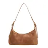 Bolso Bandolera Casual Estilo Coreano de Gamuza Tipo Bollo para Mujer 2025 Otoño Nuevo Versátil para el Trabajo y la Ropa de Trabajo