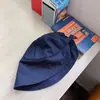 Sombrero de Pescador de Mezclilla para Mujer Tendencia Retro Japonés Casual Sombrero para el Sol Sombrero Versátil con Protección Solar con Decoración de Letras para Primavera y Verano