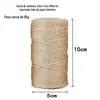 Corda de Cânhamo Atacado Corda de Juta DIY Corda de Cânhamo Trançada 2mm 4mm 6mm 8mm 10mm Corda Feita à Mão Corda para Etiqueta