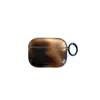 Capa de Celular Simi Dye Amber 16Pro Max Preto Marrom para Apple 15Pro Capa Protetora para Airpods Pro 4ª Geração