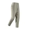 Pantalones casuales para hombre de otoño e invierno con forro polar, softshell, resistentes al agua, a prueba de viento, pantalones rectos para exteriores, pantalones deportivos cálidos de lana y seda