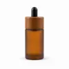 Spot 30ml bambu e tampa de madeira essência óleo garrafa 10ml essência pequena amostra garrafa cosmética frasco de vidro conta-gotas sub-engarrafamento