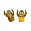 Arte de Hierro Dorado con Pantalla de Seda Calada de Oriente Medio Lámpara de Velas Electrónica Luz Nocturna LED Adorno Luminoso de Escritorio Iluminación