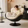 Sofá Perezoso, Sillón Sofá Huevo Giratorio, Minimalista Moderno Balcón Hogar Sala de Estar Ocio Silla Individual