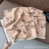 Bufanda jacquard de doble cara estilo japonés y coreano con pequeñas flores, imitación cachemir, versátil para otoño e invierno, chal cálido para mujer