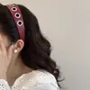 Faixa de Couro Personalizada de Aba Larga, Doce e Descolada, Novo Estilo, Faixa de Metal Simples Vazada Estilo Punk, Acessório de Cabelo, Adorno de Cabeça