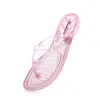 Dropshipping peça única frete grátis chinelos sapatos de cristal femininos leves antiderrapantes sandálias de dedo de verão para senhoras