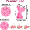 Molde de Silicone para Decoração com Epóxi de Cristal de Estrela do Mar Concha Vieira Transfronteiriça, Molde para Artesanato de Micro paisagem de Gesso