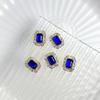 Nueva Aleación China Joyería para Uñas Arte de Uñas Diamante Azul Flash Amor Gotas de Agua Xi Fei Zhen Huan Mismo Palacio Armadura con Diamante