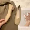 Zapatos de noche de estilo suave para mujer, nuevos mocasines de otoño 2026, zapatos planos casuales de suela blanda sin cordones para mujer