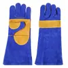 Guantes Protectores Especiales de Piel de Vaca para Soldadura, Engrosados y Reforzados, Antideslizantes y Resistentes al Desgaste, Guantes de Protección Laboral para Soldadura Resistentes a Altas Temperaturas para Soldadores