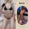 Lencería Sexy, Medias de Encaje Femeninas, Calcetines de una Sola Pieza, Conjunto Íntimo de Tres Puntos, Atrevido Traje de Baño Pasión que No se Quita, Traje Sexy