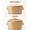 Cesta para vaporizar vaporera de arroz cubo de madera cubo de madera cubo para vaporizar arroz vaporera de arroz vaporera doméstico comercial madera zhengzi cubo de arroz de madera antiguo