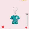 Nuevo Colgante Plano 2D de Acrílico para Decoración del Hogar, Llavero del Día de la Enfermera Transfronterizo, Decoración Navideña Personalizada para Uniformes de Enfermera