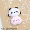 Lindo Panda Tienda de Conveniencia Dibujos Animados Accesorios Pegamento Crema Hebilla para Zapatos con Agujeros Material Resina Accesorios DIY Joyería Horquilla para el Cabello