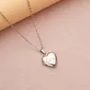 Amazon Transfronterizo Popular Acero Inoxidable Plata Oro Abrelatas Colgante Collar Marco de Fotos Amor en Stock