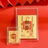 Pegatina Pura de Oro 999 para Teléfono Móvil con Cinco Dioses de la Riqueza, Tarjeta Protectora Dorada, Tarjeta del Tesoro de Oro Puro 999 al por Mayor