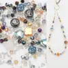 Venta Caliente Transfronteriza Trébol de Cuatro Hojas Punta de Rosa Perlas Perlas de Mijo Perlas Sueltas Accesorios para Joyería DIY Material para Cadena de Teléfono Móvil