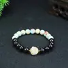 Pulsera de Garra de Gato Asada con Carbón Bodhi Natural Pulsera de Sándalo Rojo Hoja Pequeña Pulsera de Garra de Gato Asada con Carbón Libro Rojo Pulsera Bodhi de Loto