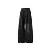 Nuevos Pantalones Casuales de Lino Sintético Color Sólido Sueltos con Cordón Cintura Elástica para Hombre Verano 2026 Moda Juvenil