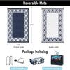 Hierba de PP Raffia Tejida Equipo de Camping Alfombrilla para RV Alfombra Exterior Anti-Envejecimiento a Prueba de Humedad para Uso en Jardín Patio Césped