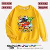 Ropa de dibujos animados suéter para niños otoño e invierno Nuevo forrado de polar grueso cálido top casual abrigo para niños y niñas moda