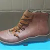 2022 comercio exterior zapatos de mujer estación independiente botas de mujer punta redonda casual botas de cuero para mujer cremallera lateral Botas Martin Mujer Amazon
