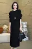 Moda femenina de moda estilo coreano para otoño e invierno, atuendo versátil y elegante, conjunto de dos piezas de algodón adelgazante con mangas largas de moda