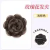 Flor de Rosa Moño para el Cabello Postizo Flor para el Cabello Pasador de Flor Herramienta de Peinado Trenzado Cabello de Princesa Postizo de Seda de Alta Temperatura