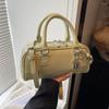 Bolso de Mano Nicho Transfronterizo Boston Bolso de Mujer 2025 Nuevo Bolso Almohada Bowling Versátil Hombro Bandolera