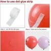 100 piezas dispensadoras de punto de pegamento para globos transparentes sin costuras para decoración de fiestas de cumpleaños y bodas