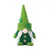 Nova Boneca Rudolph Dia da Mentira Boneca Chapéu Verde Velho Sem Rosto Folha Verde Decoração de Feriado