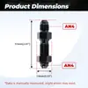 Piezas de Modificación de Automóviles Conector de Conversión Macho-Hembra de Aleación de Aluminio de 0 grados 90 grados Adaptador de Conector Enfriado por Aceite An4-An12