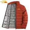 Comercio Exterior Grafeno Cálido Casual Ligero Hombres 80 Pluma de Pato Blanca Mediana Edad y Mayores Chaqueta con Relleno Adicional Venta Directa de Fábrica